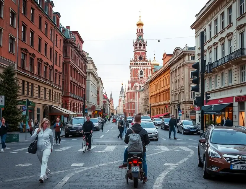 Жизнь в центре Москвы